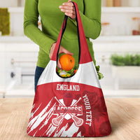 Custom England Lacrosse Grocery Bag Go Champions Rose