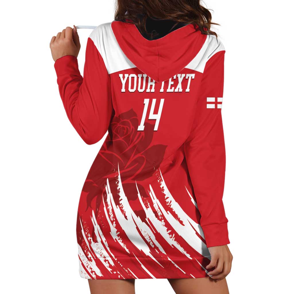 Custom England Lacrosse Hoodie Dress Go Champions Rose