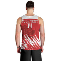 Custom England Lacrosse Men Tank Top Go Champions Rose