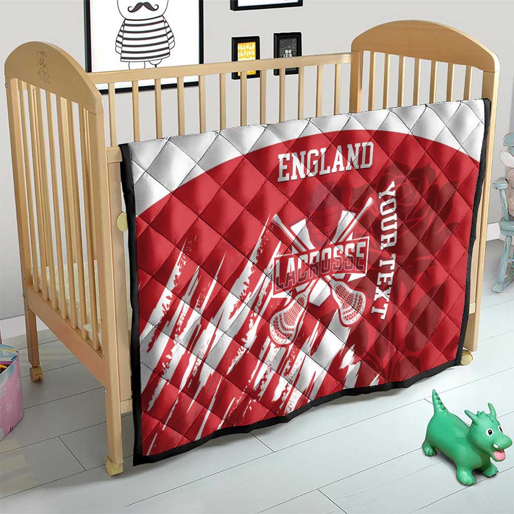 Custom England Lacrosse Quilt Go Champions Rose