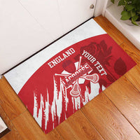 Custom England Lacrosse Rubber Doormat Go Champions Rose