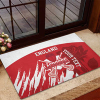 Custom England Lacrosse Rubber Doormat Go Champions Rose