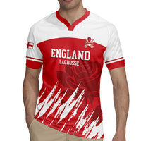 Custom England Lacrosse Rugby Jersey Go Champions Rose