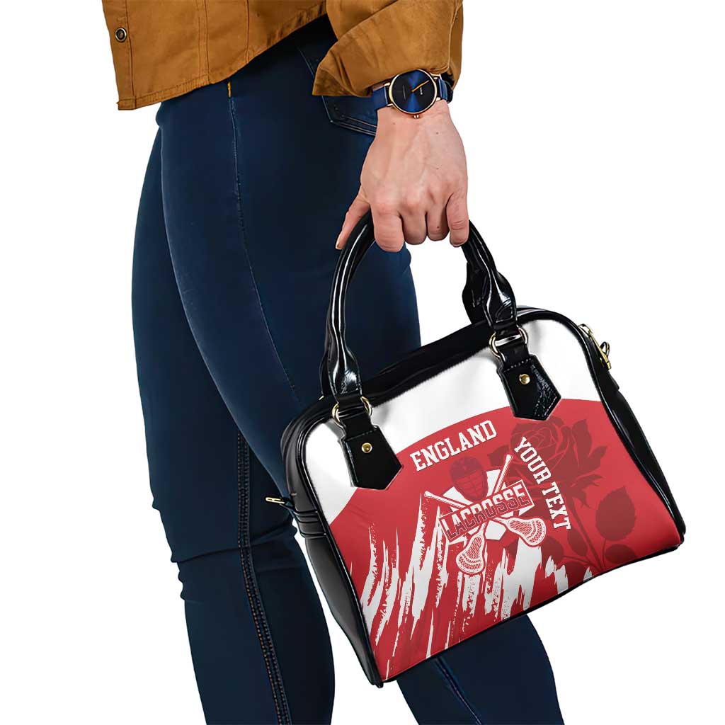 Custom England Lacrosse Shoulder Handbag Go Champions Rose