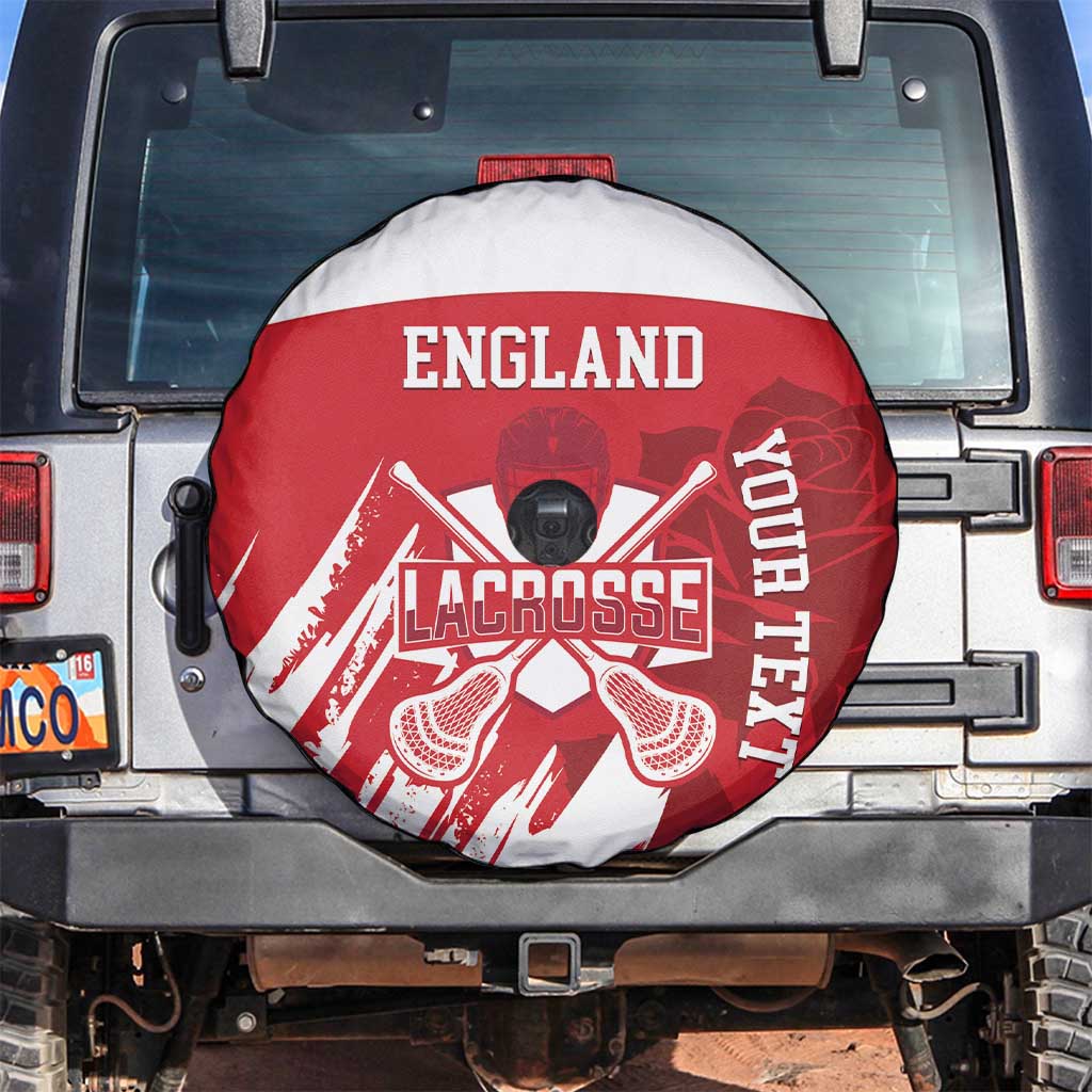 Custom England Lacrosse Spare Tire Cover Go Champions Rose