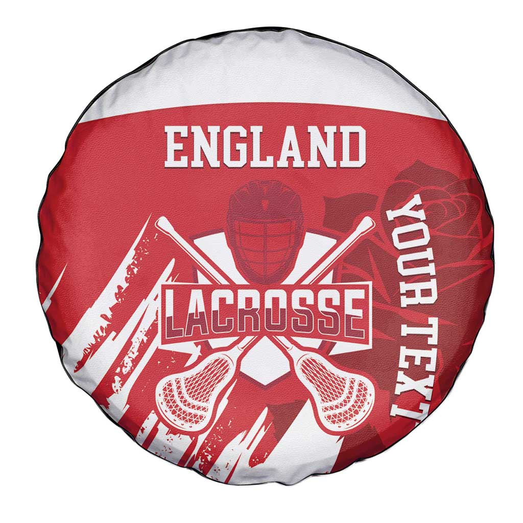 Custom England Lacrosse Spare Tire Cover Go Champions Rose