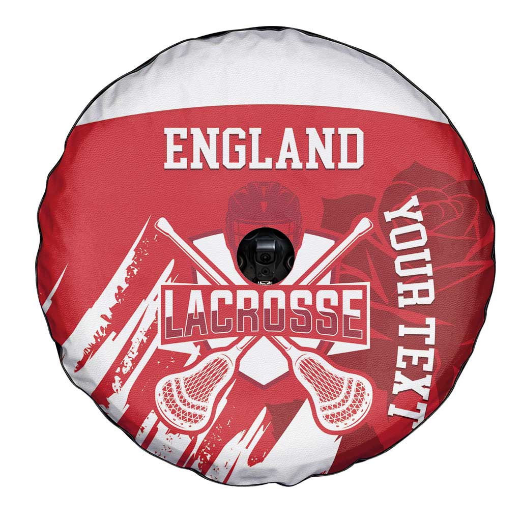 Custom England Lacrosse Spare Tire Cover Go Champions Rose