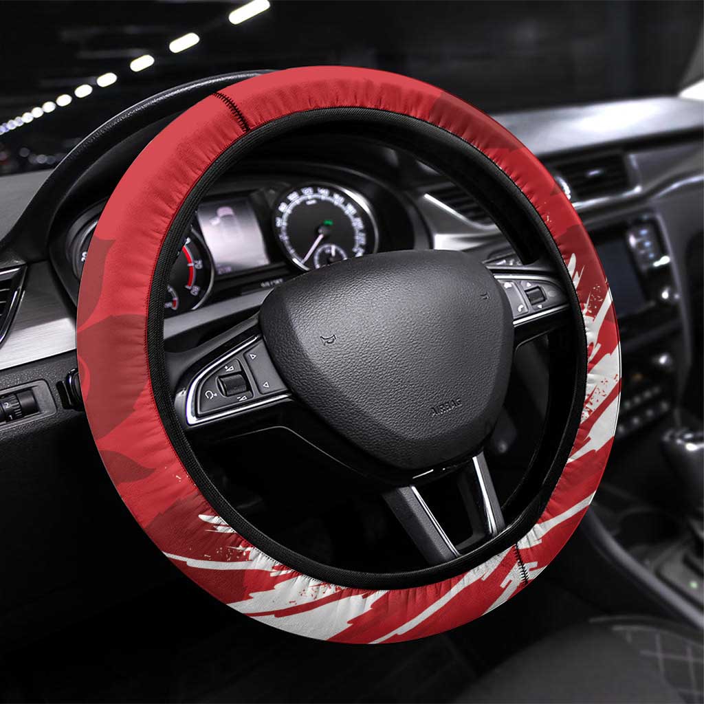 England Lacrosse Steering Wheel Cover Go Champions Rose