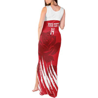 Custom England Lacrosse Tank Maxi Dress Go Champions Rose