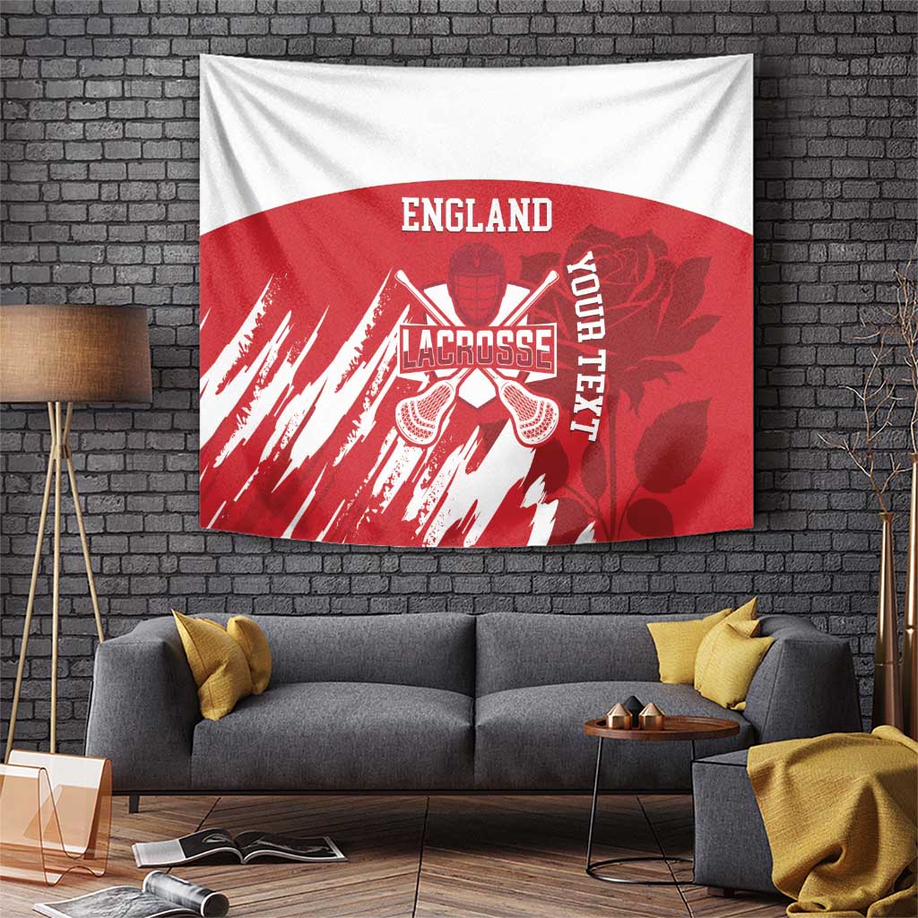 Custom England Lacrosse Tapestry Go Champions Rose