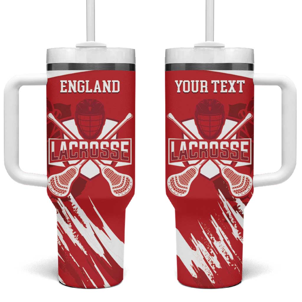 Custom England Lacrosse Tumbler With Handle Go Champions Rose