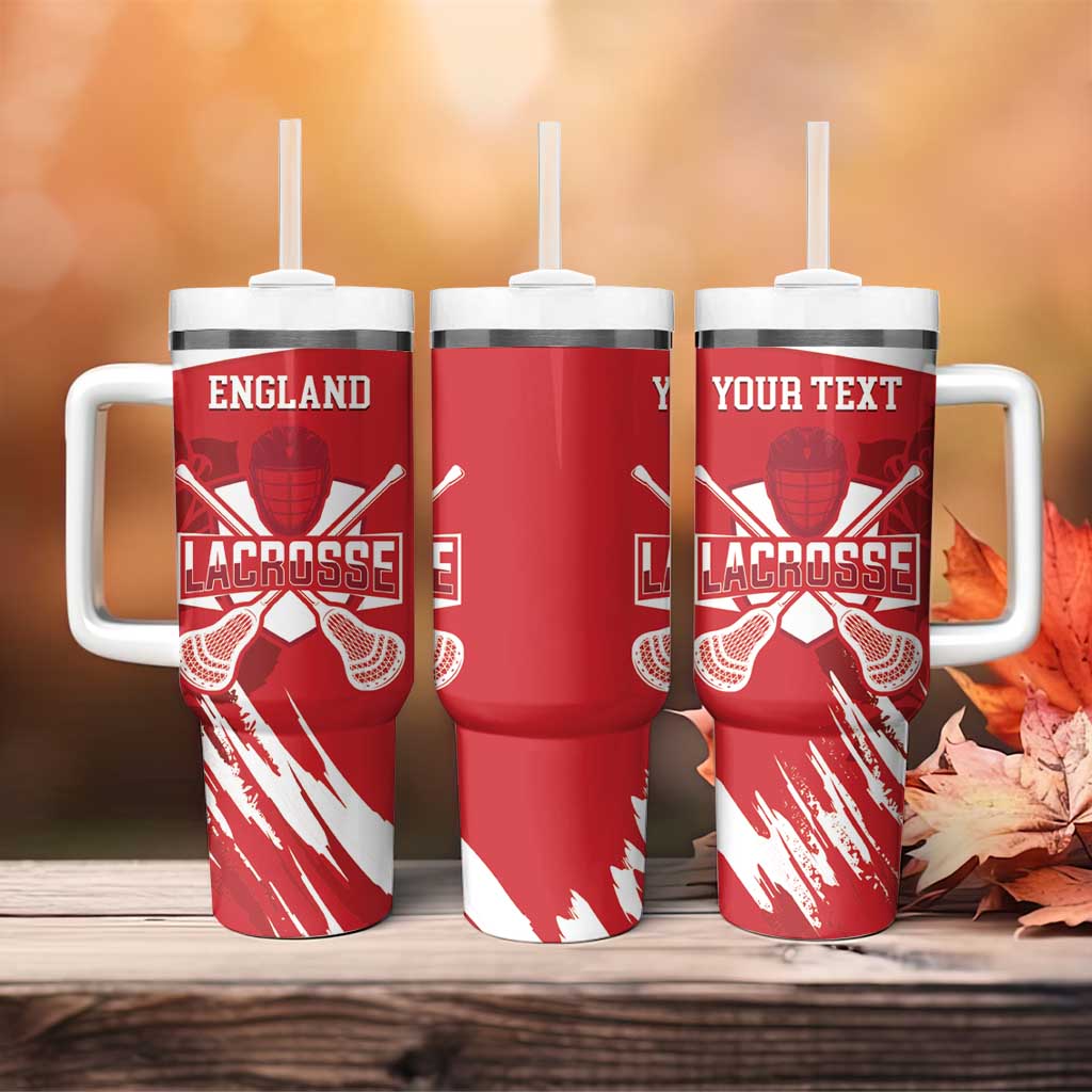 Custom England Lacrosse Tumbler With Handle Go Champions Rose