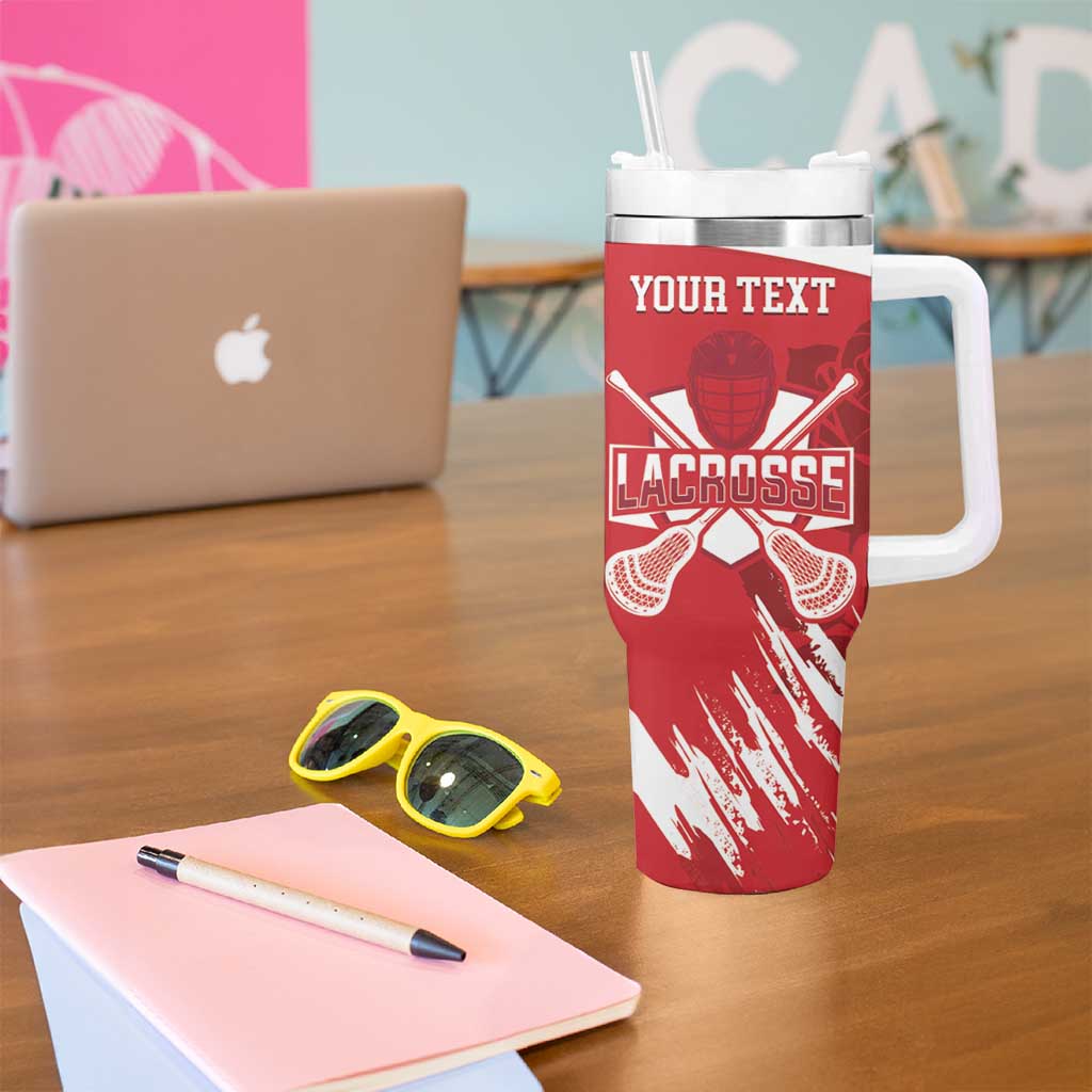 Custom England Lacrosse Tumbler With Handle Go Champions Rose