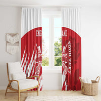 Custom England Lacrosse Window Curtain Go Champions Rose