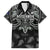 Custom New Zealand Silver Fern Rugby Family Matching Off Shoulder Maxi Dress and Hawaiian Shirt All Black Since 1892 Aotearoa Moko Maori - Wonder Print Shop