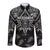Custom New Zealand Silver Fern Rugby Long Sleeve Button Shirt All Black Since 1892 Aotearoa Moko Maori - Wonder Print Shop