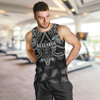Custom New Zealand Silver Fern Rugby Men Tank Top All Black Since 1892 Aotearoa Moko Maori - Wonder Print Shop