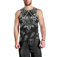 Custom New Zealand Silver Fern Rugby Men Tank Top All Black Since 1892 Aotearoa Moko Maori - Wonder Print Shop
