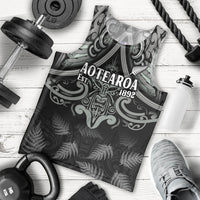 Custom New Zealand Silver Fern Rugby Men Tank Top All Black Since 1892 Aotearoa Moko Maori - Wonder Print Shop