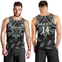 Custom New Zealand Silver Fern Rugby Men Tank Top All Black Since 1892 Aotearoa Moko Maori - Wonder Print Shop