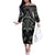 Custom New Zealand Silver Fern Rugby Off The Shoulder Long Sleeve Dress All Black Since 1892 Aotearoa Moko Maori - Wonder Print Shop