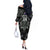 Custom New Zealand Silver Fern Rugby Off The Shoulder Long Sleeve Dress All Black Since 1892 Aotearoa Moko Maori - Wonder Print Shop