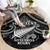 Custom New Zealand Silver Fern Rugby Round Carpet All Black Since 1892 Aotearoa Moko Maori