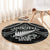 Custom New Zealand Silver Fern Rugby Round Carpet All Black Since 1892 Aotearoa Moko Maori