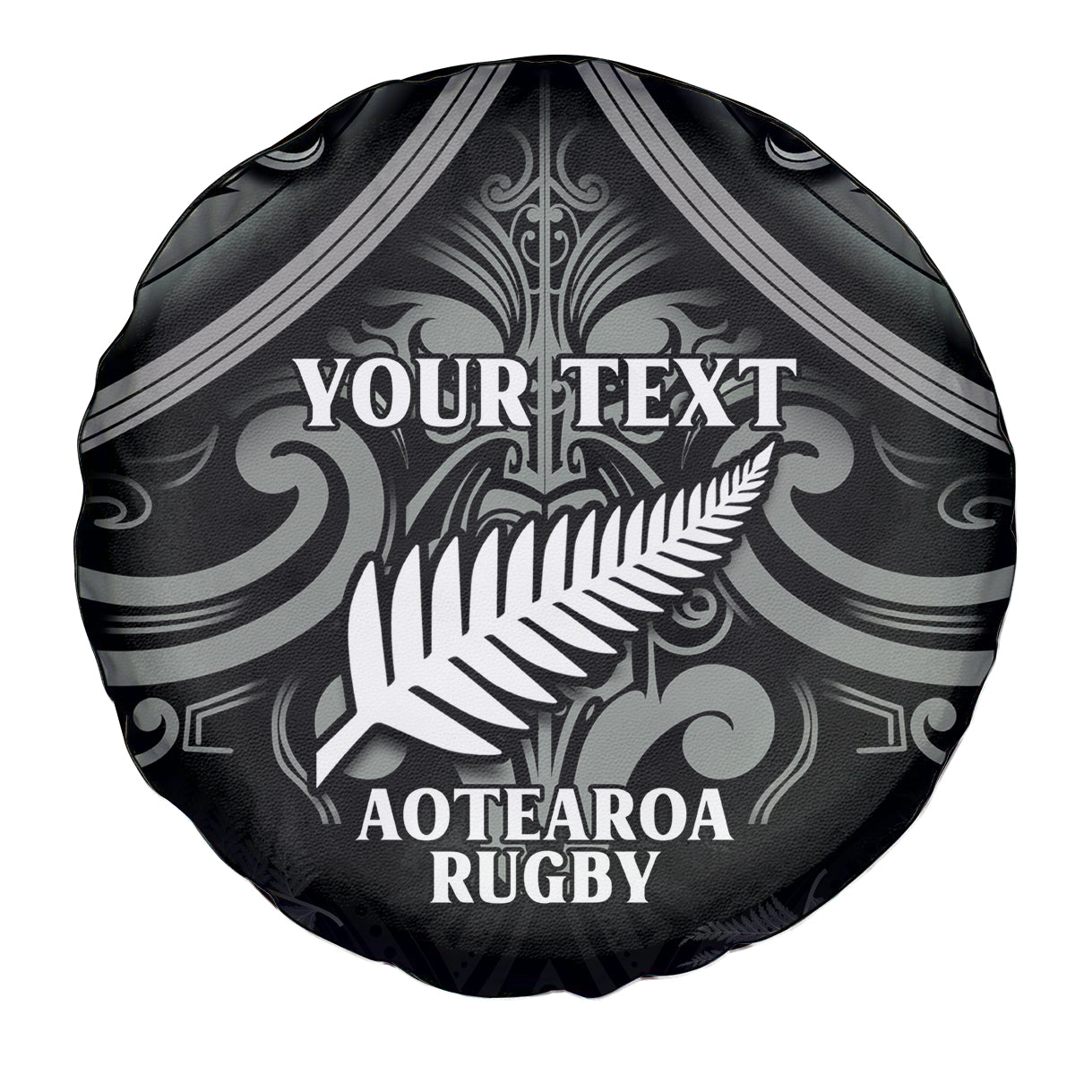Custom New Zealand Silver Fern Rugby Spare Tire Cover All Black Since 1892 Aotearoa Moko Maori - Wonder Print Shop