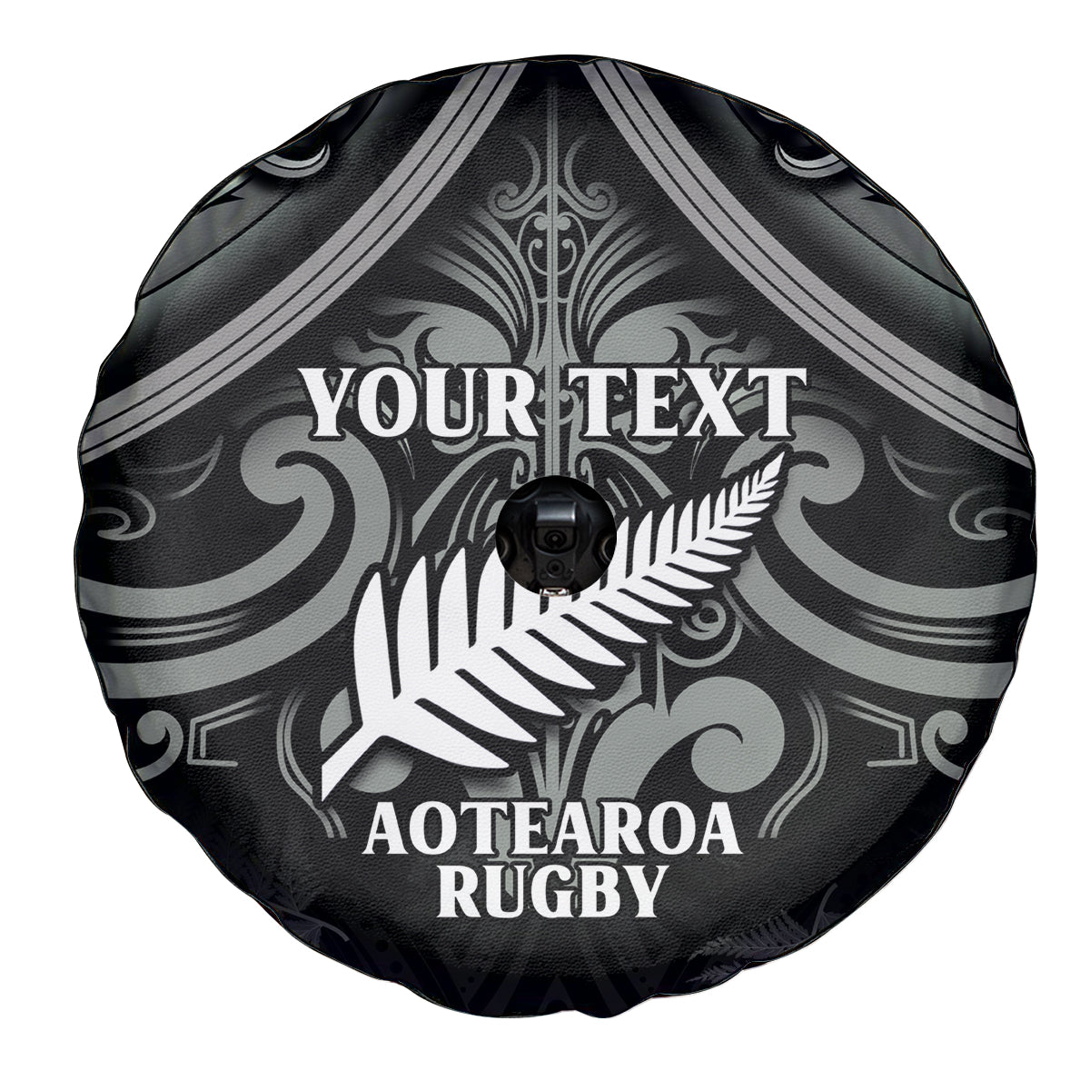 Custom New Zealand Silver Fern Rugby Spare Tire Cover All Black Since 1892 Aotearoa Moko Maori - Wonder Print Shop