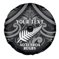 Custom New Zealand Silver Fern Rugby Spare Tire Cover All Black Since 1892 Aotearoa Moko Maori - Wonder Print Shop