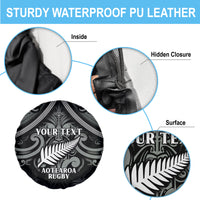 Custom New Zealand Silver Fern Rugby Spare Tire Cover All Black Since 1892 Aotearoa Moko Maori - Wonder Print Shop