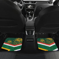 Custom South Africa Rugby Car Mats 2024 Go Springboks Mascot African Pattern - Wonder Print Shop