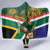 Custom South Africa Rugby Hooded Blanket 2024 Go Springboks Mascot African Pattern