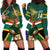 Custom South Africa Rugby Hoodie Dress 2024 Go Springboks Mascot African Pattern