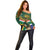 Custom South Africa Rugby Off Shoulder Sweater 2024 Go Springboks Mascot African Pattern