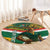 Custom South Africa Rugby Round Carpet 2024 Go Springboks Mascot African Pattern