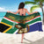 Custom South Africa Rugby Sarong 2024 Go Springboks Mascot African Pattern