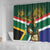 Custom South Africa Rugby Shower Curtain 2024 Go Springboks Mascot African Pattern