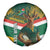 Custom South Africa Rugby Spare Tire Cover 2024 Go Springboks Mascot African Pattern - Wonder Print Shop