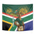 Custom South Africa Rugby Tapestry 2024 Go Springboks Mascot African Pattern