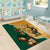 Personalised South Africa And Australia Rugby Area Rug 2024 Springboks Wallabies Mascots Together