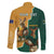 Personalised South Africa And Australia Rugby Family Matching Puletasi and Hawaiian Shirt 2024 Springboks Wallabies Mascots Together - Wonder Print Shop