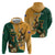 Personalised South Africa And Australia Rugby Hoodie 2024 Springboks Wallabies Mascots Together - Wonder Print Shop