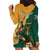 Personalised South Africa And Australia Rugby Hoodie Dress 2024 Springboks Wallabies Mascots Together