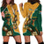 Personalised South Africa And Australia Rugby Hoodie Dress 2024 Springboks Wallabies Mascots Together