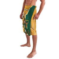 Personalised South Africa And Australia Rugby Lavalava 2024 Springboks Wallabies Mascots Together - Wonder Print Shop