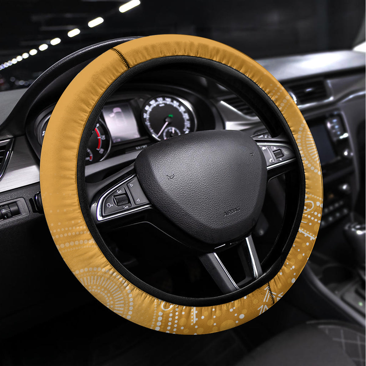 South Africa And Australia Rugby Steering Wheel Cover 2024 Springboks Wallabies Mascots Together - Wonder Print Shop