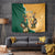 Personalised South Africa And Australia Rugby Tapestry 2024 Springboks Wallabies Mascots Together - Wonder Print Shop