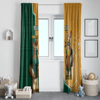 Personalised South Africa And Australia Rugby Window Curtain 2024 Springboks Wallabies Mascots Together - Wonder Print Shop